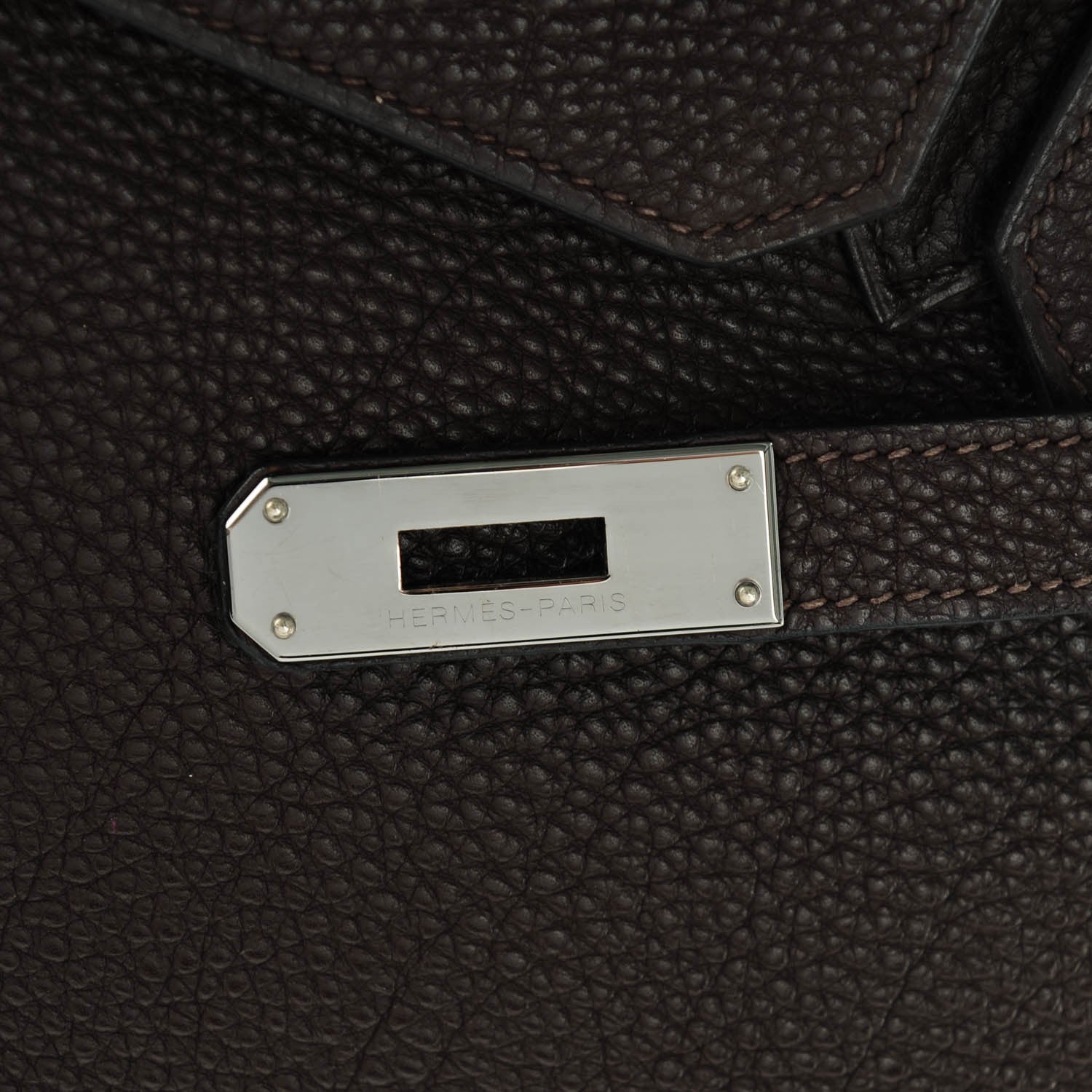 Hermes Togo Bi-Color Birkin 35 Chocolate Black 13 of 22