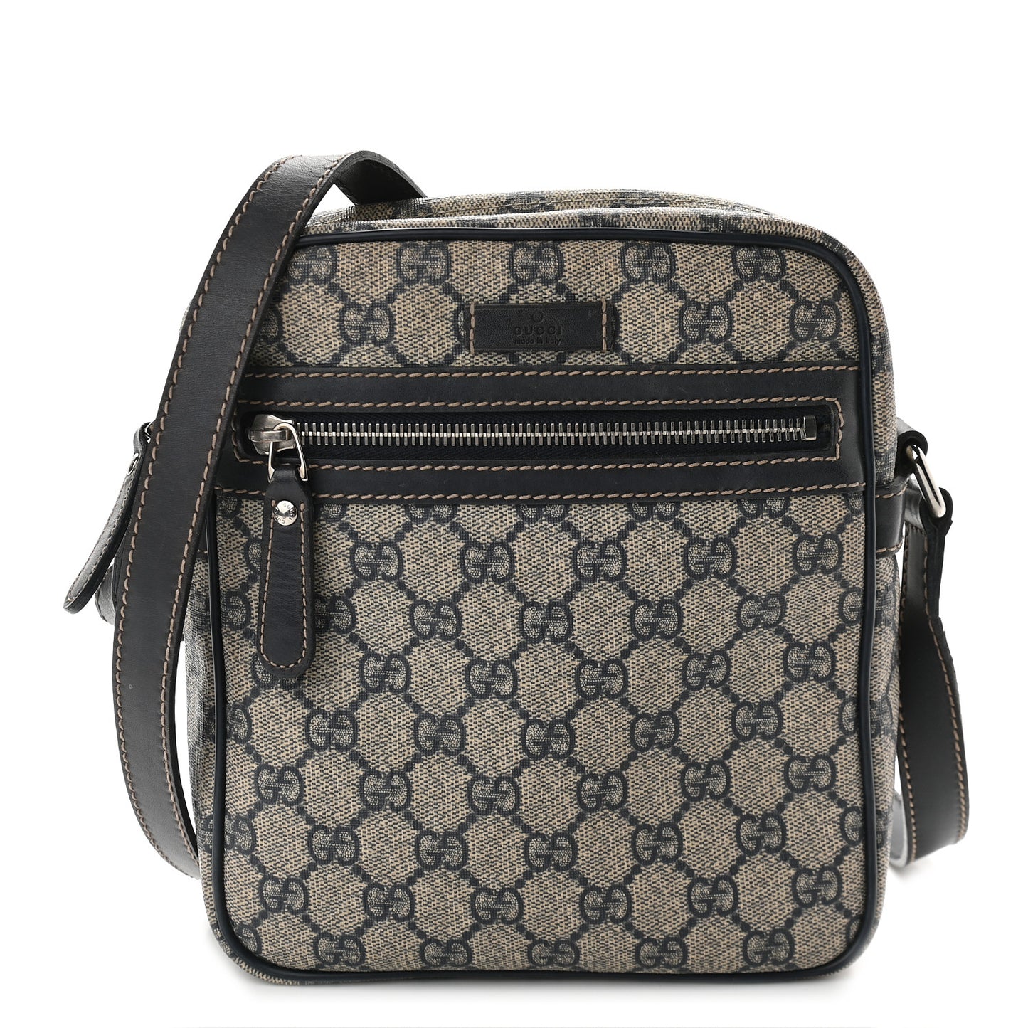 GG Plus Monogram Messenger Bag Navy