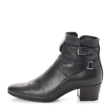Saint Laurent Smooth Jodhpur Calfskin Blake Ankle Boots 35 Black 1 of 7
