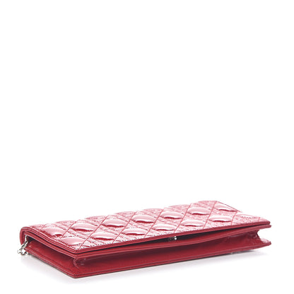 Christian Dior Patent Cannage Lady Dior Convertible Clutch Red 4 of 12