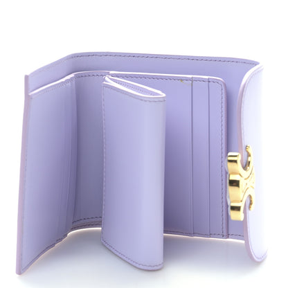 Celine Shiny Smooth Lambskin Small Triomphe Wallet Light Lilac 5 of 9