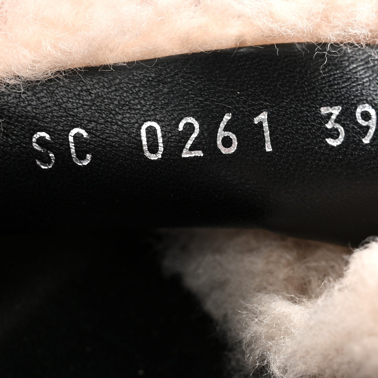 Shearling Paseo Sandals 39 Black