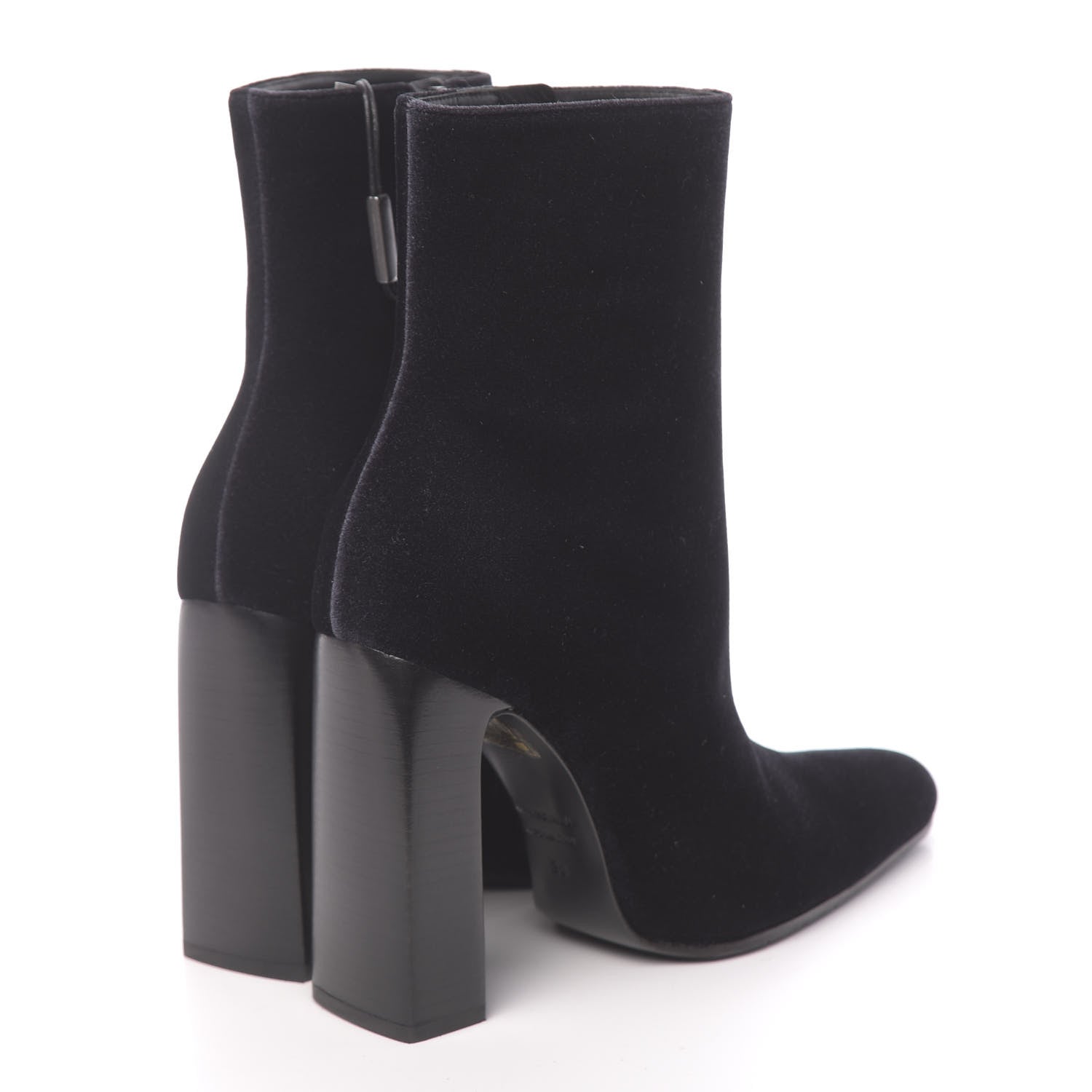 Balenciaga Smooth Velvet Ankle Boots 38 Black 4 of 9