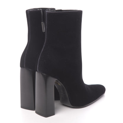 Balenciaga Smooth Velvet Ankle Boots 38 Black 4 of 9
