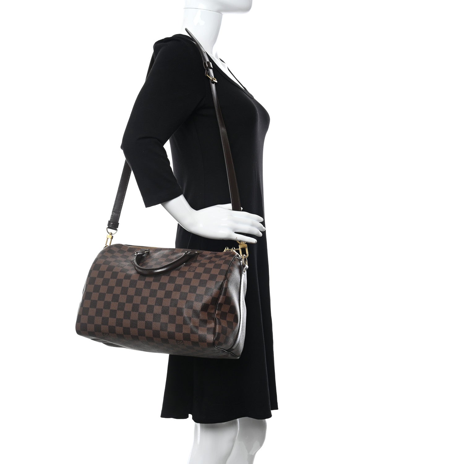 Louis Vuitton Damier Ebene Speedy Bandouliere 30 2 of 9