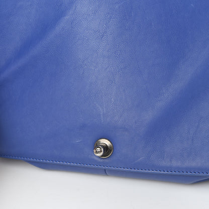 Chanel Grained Calfskin Quilted Large Boy Flap Blue 11 of 14