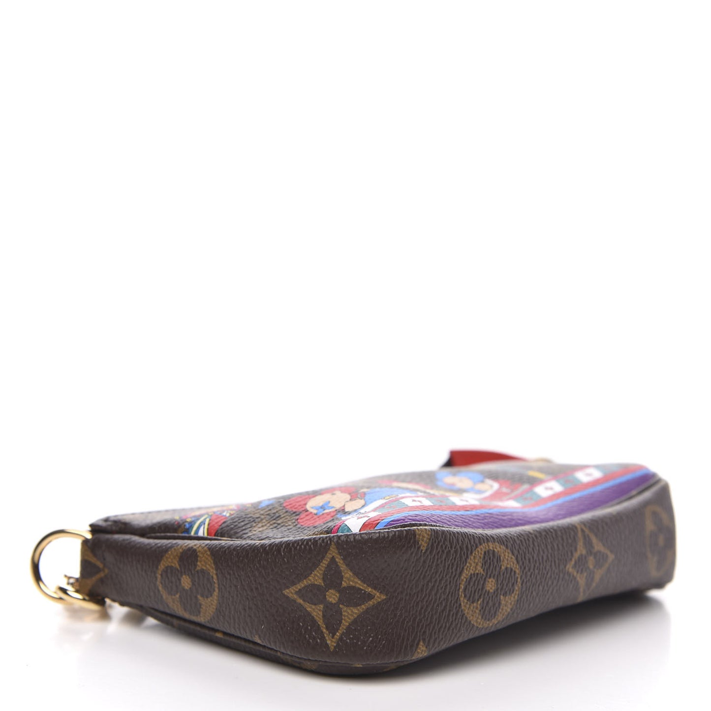 Monogram 2020 Christmas Animation Bumper Cars Mini Pochette Accessories Coquelicot