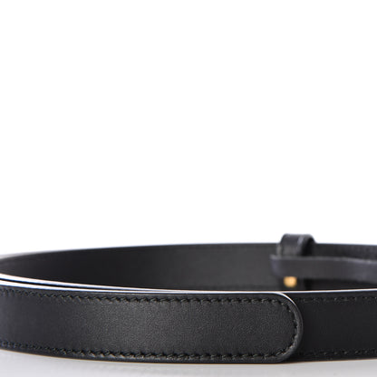 Gucci Calfskin Double G 20mm Belt 80 32 Black 5 of 8