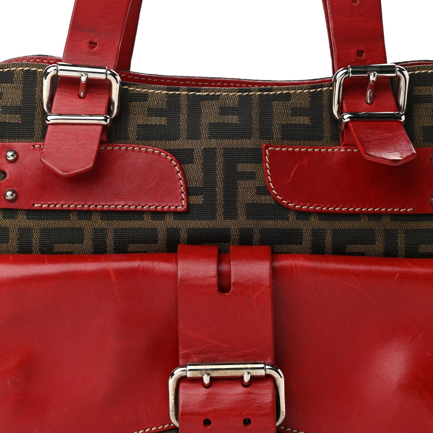 Zucca Pocket Shoulder Bag Tobacco Red