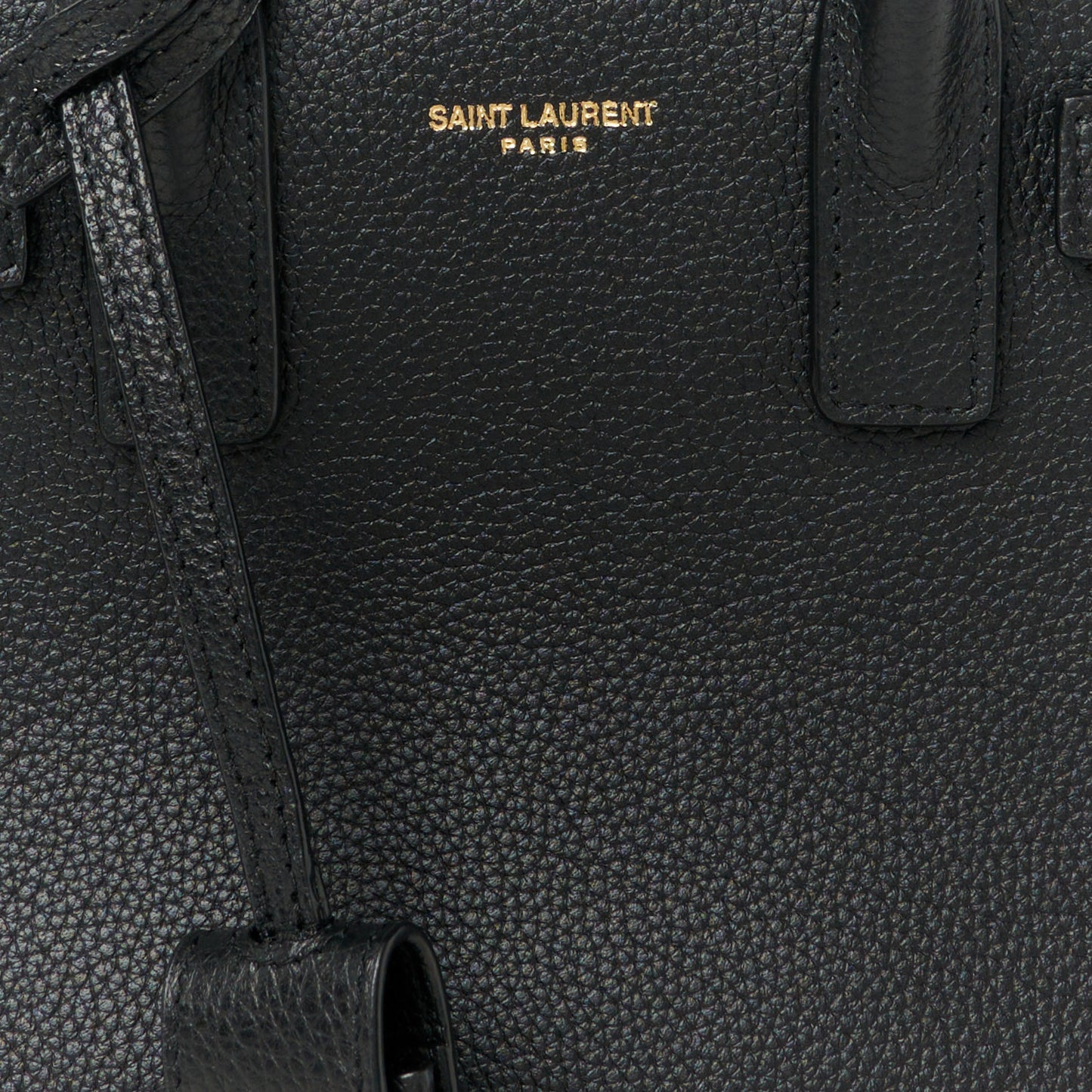 Grained Calfskin Nano Supple Sac De Jour Black