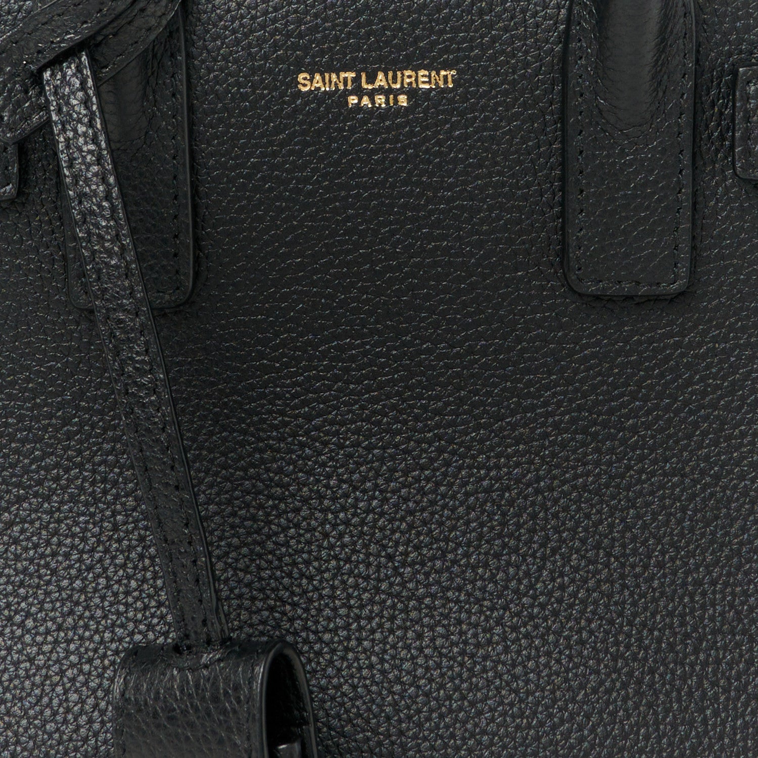 Saint Laurent Grained Calfskin Nano Supple Sac De Jour Black 8 of 10