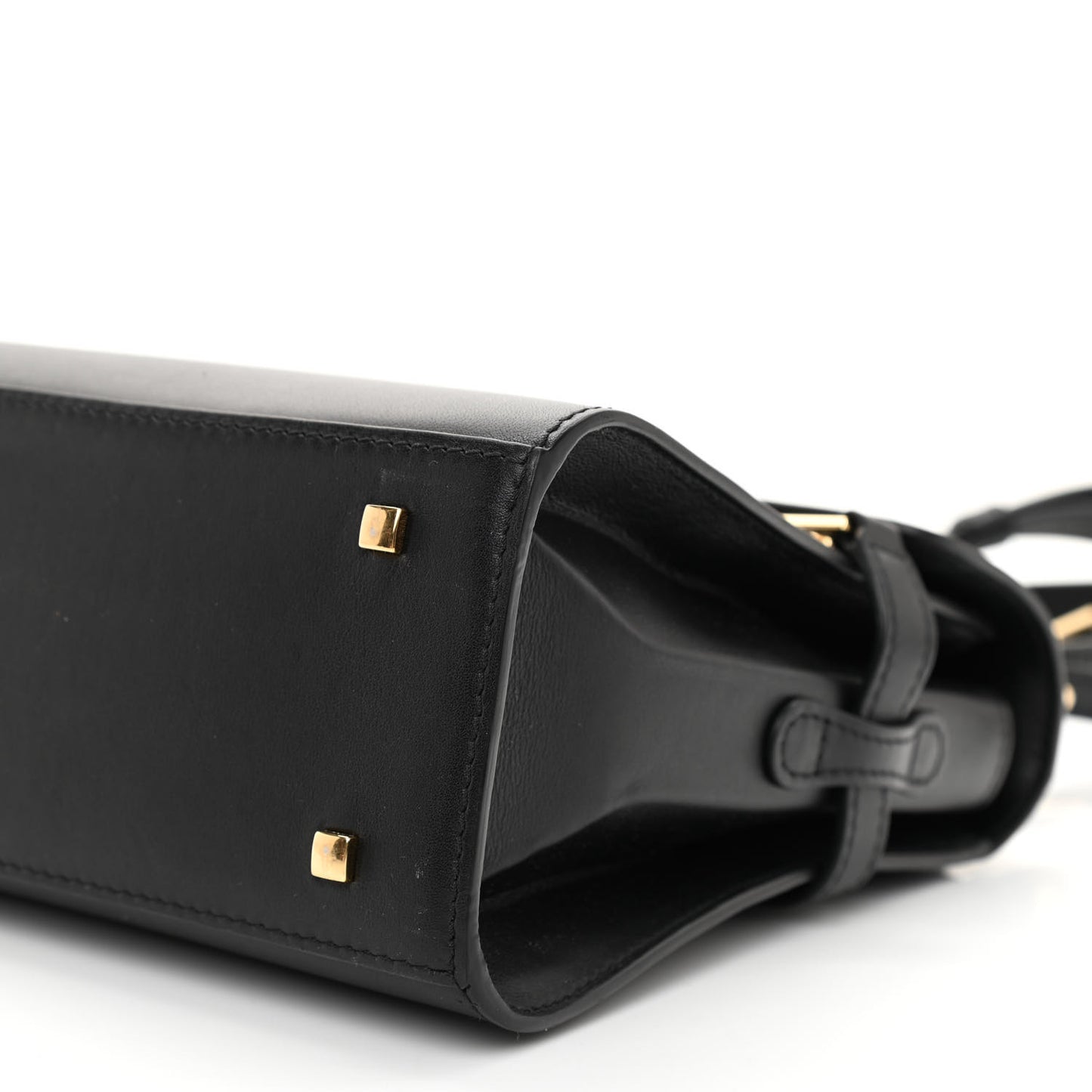 Smooth Calfskin Mini Tempete Satchel Black