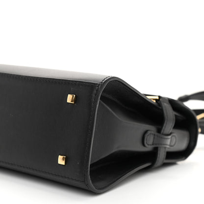 Delvaux Smooth Calfskin Mini Tempete Satchel Black 7 of 8