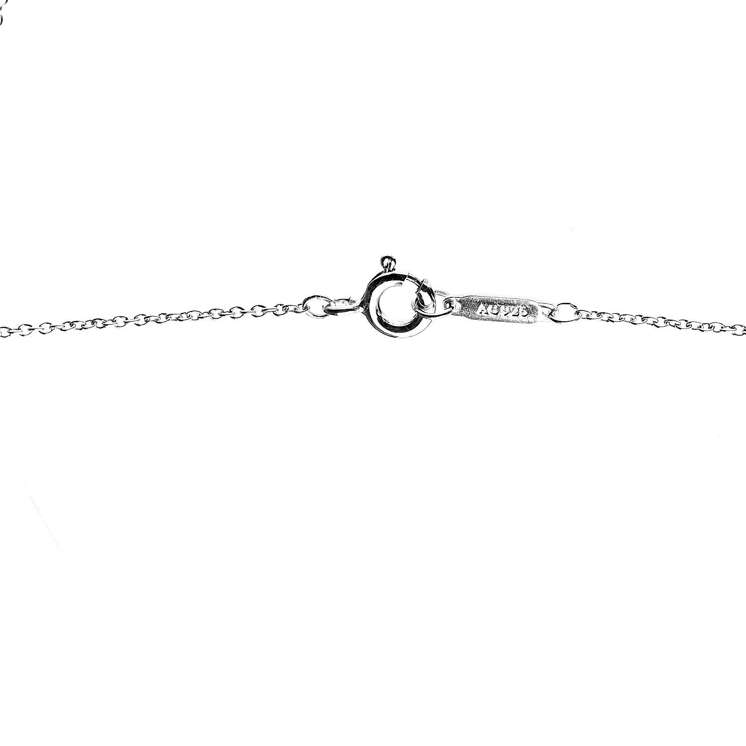 Tiffany Sterling Silver 1837 Interlocking Circles Pendant Necklace 5 of 5