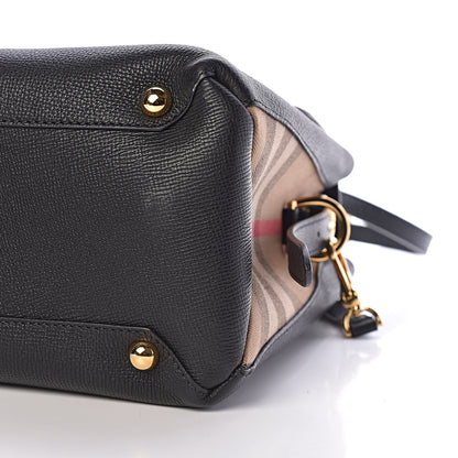 Burberry Derby Calfskin House Check Medium Camberley Black 8 of 10