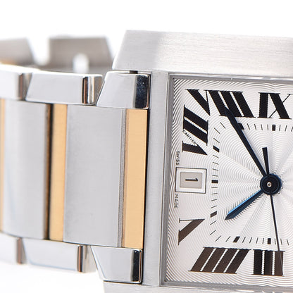 Cartier Stainless Steel 18K Yellow Gold 28mm Tank Francaise Automatic Watch 5 of 13