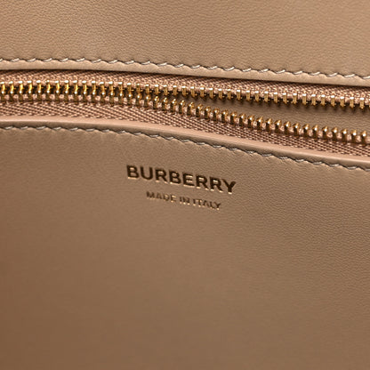Burberry Grained Calfskin Medium Frances Tote Oat Beige 6 of 9