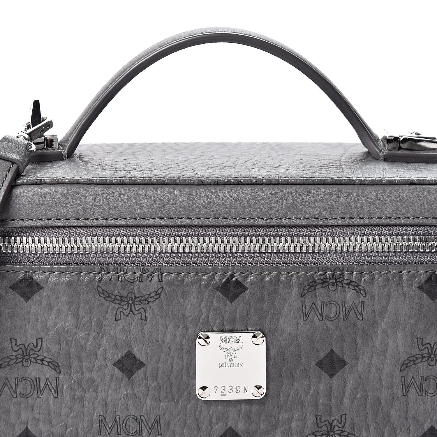 MCM Visetos Vanity Case Grey 8 of 8