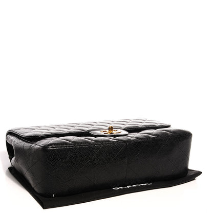 Chanel Caviar Jumbo Single Flap Black 4 of 11