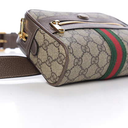 Gucci GG Supreme Monogram Web Small Ophidia Belt Bag 95 38 Dark Brown 8 of 9