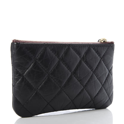 Chanel Aged Calfskin Quilted Reissue Cosmetic Case Black 3 of 7