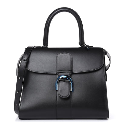 Delvaux Box Calfskin MM Brillant Satchel Black 1 of 10
