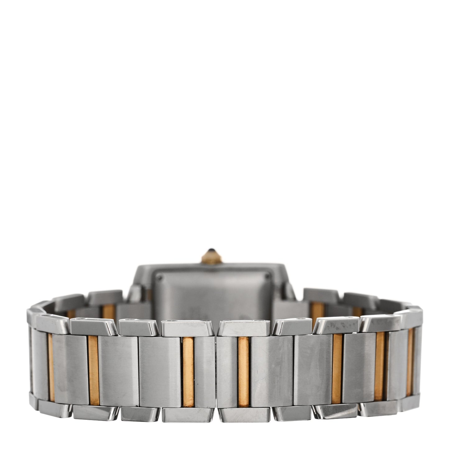 Stainless Steel 18K Yellow Gold 28mm Tank Francaise Automatic Watch