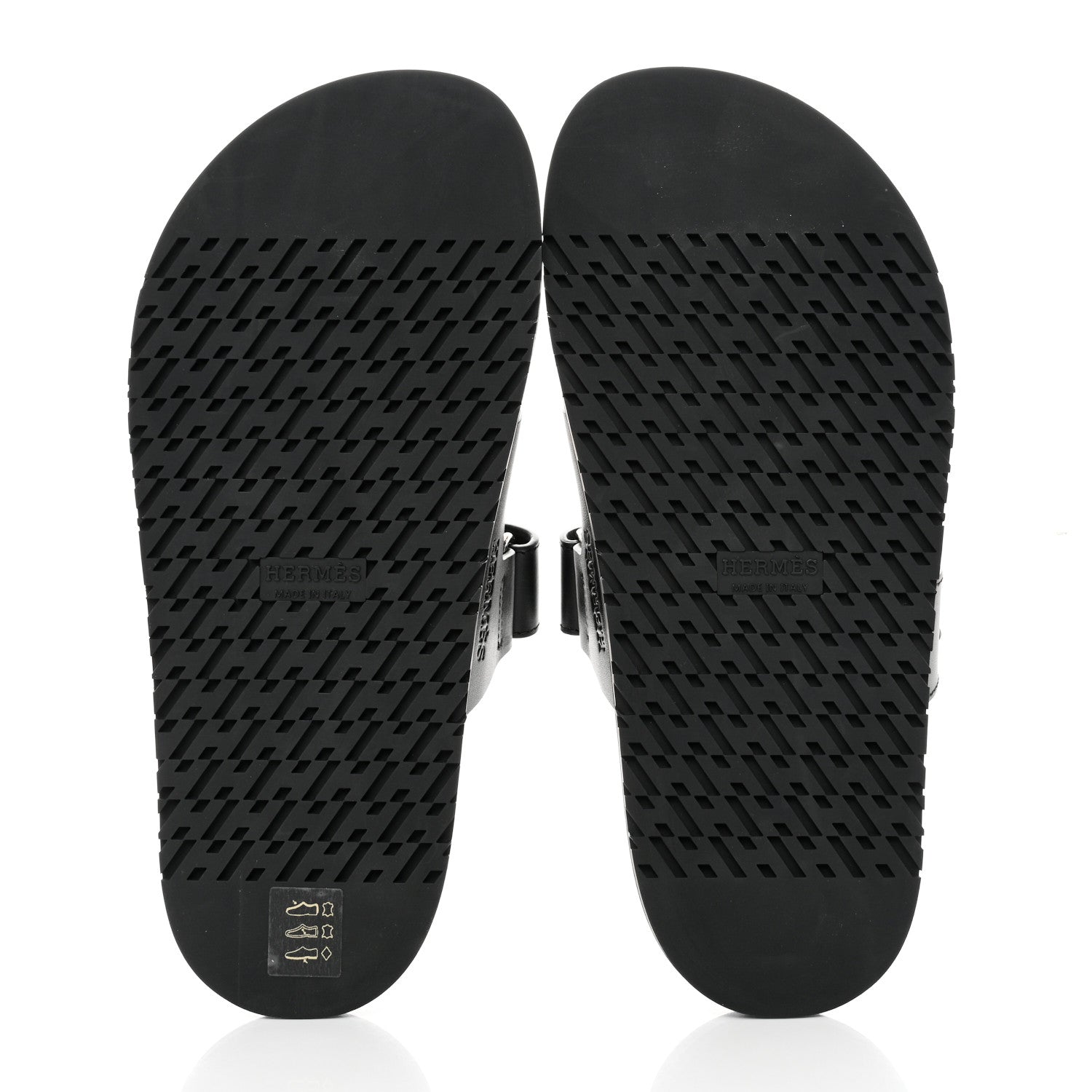 Hermes Calfskin Womens Chypre Sandals 36 Black 5 of 9