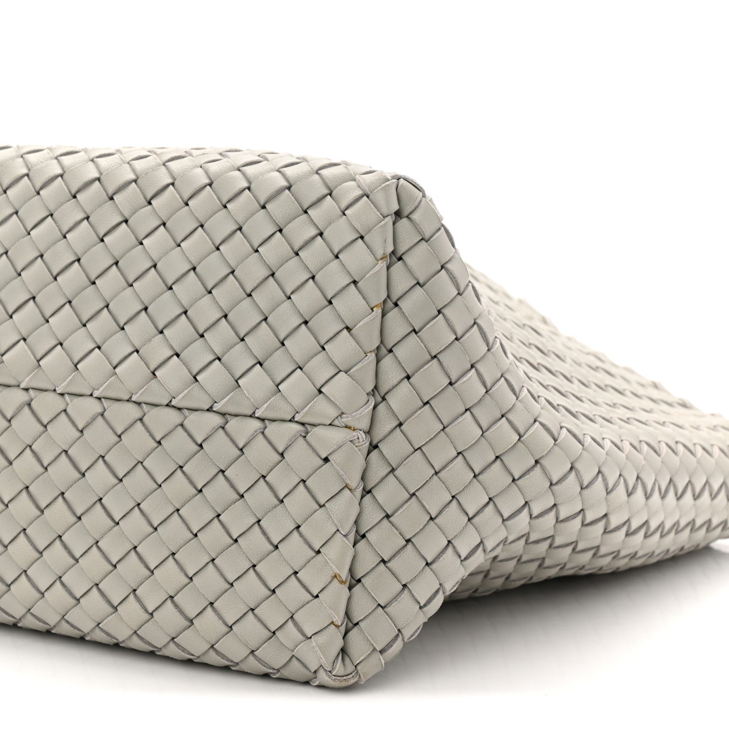 Bottega Veneta Lambskin Intreccio Medium Cabat Agate Grey 1777814