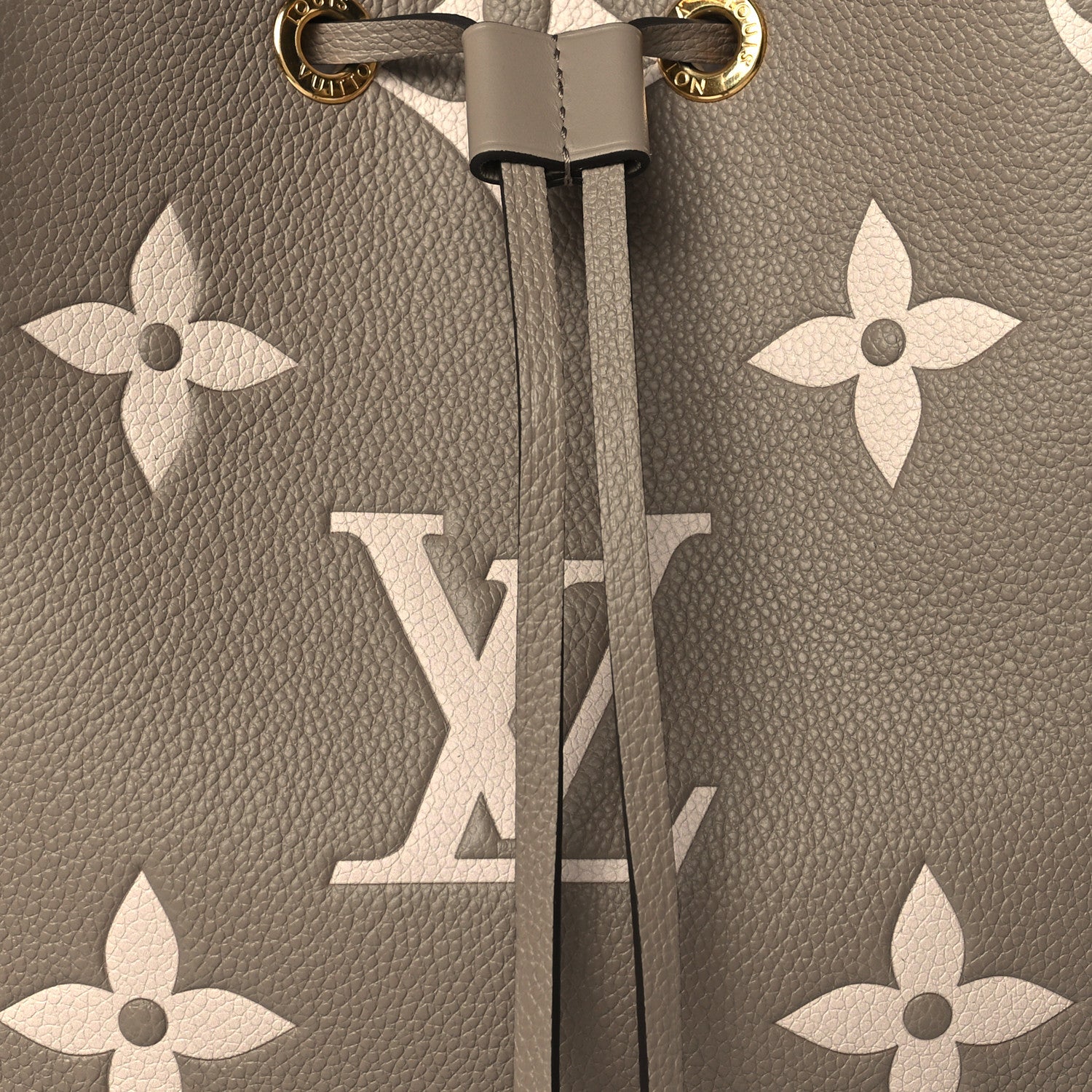 Louis Vuitton Empreinte Monogram Giant Neonoe MM Tourterelle Creme 7 of 9