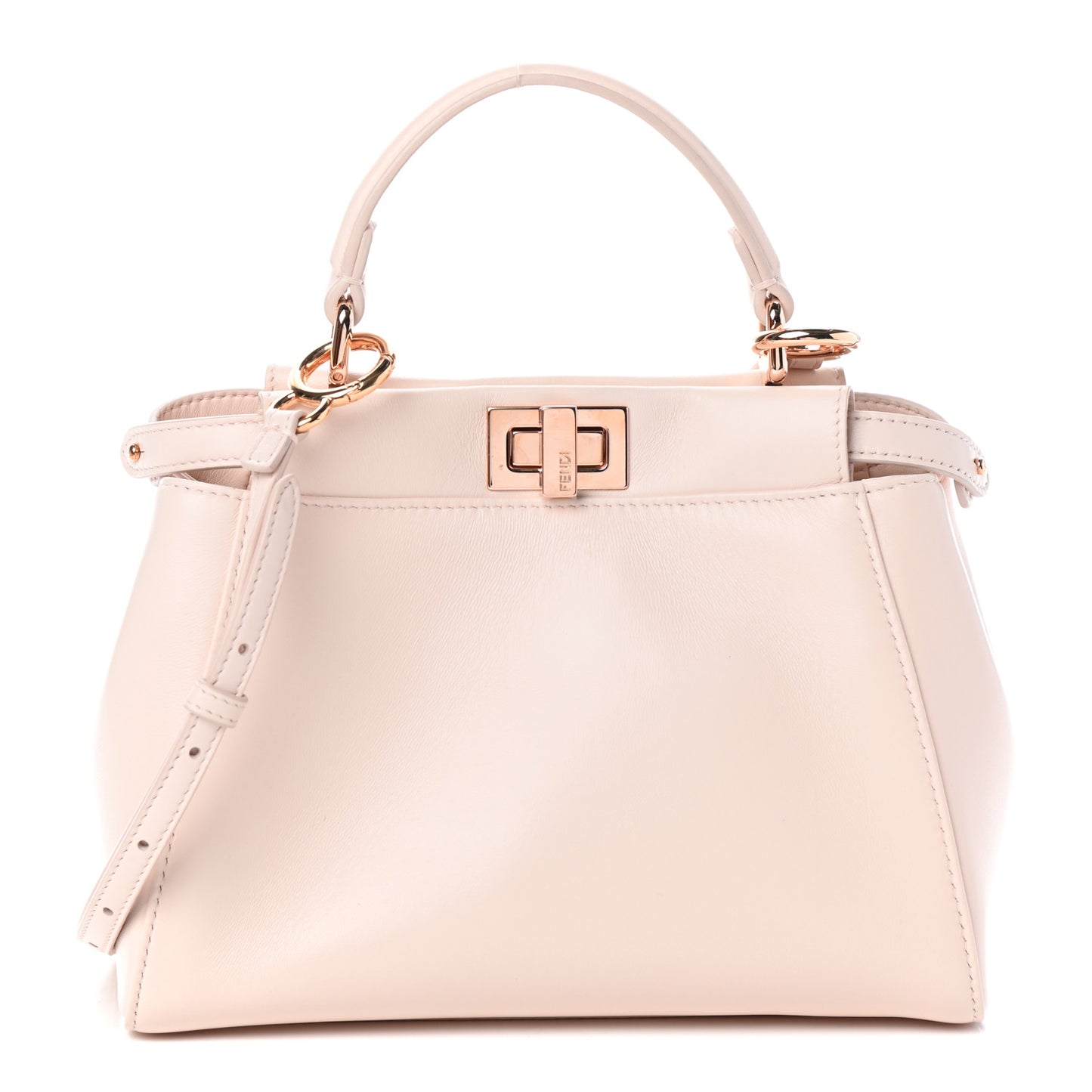 Nappa Mini Peekaboo Iconic Satchel Egg Shell