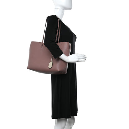Fendi Cuoio Romano Selleria Bi-Color Carla Shopping Tote English Rose Camelia 2 of 11