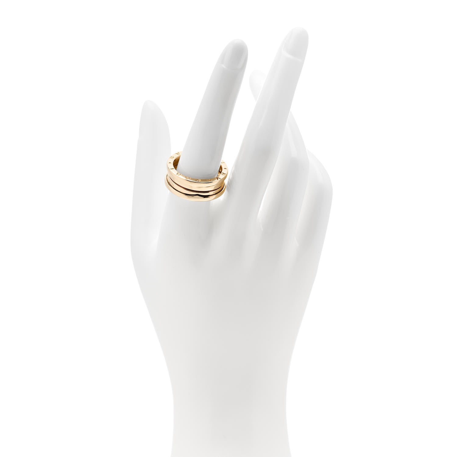 Bulgari 18K Yellow Gold B.Zero1 Three-Band Ring 59 8.75 2 of 4