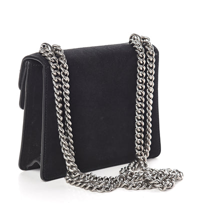Gucci Suede Mini Dionysus Shoulder Bag Black 3 of 9