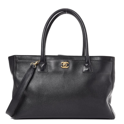 Chanel Calfskin Cerf Executive Shopper Tote Black 1 of 14