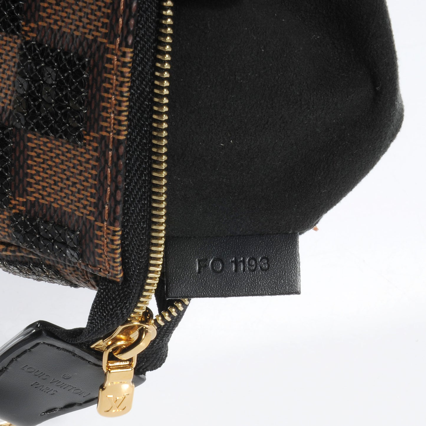 Damier Paillettes Mini Pochette Black