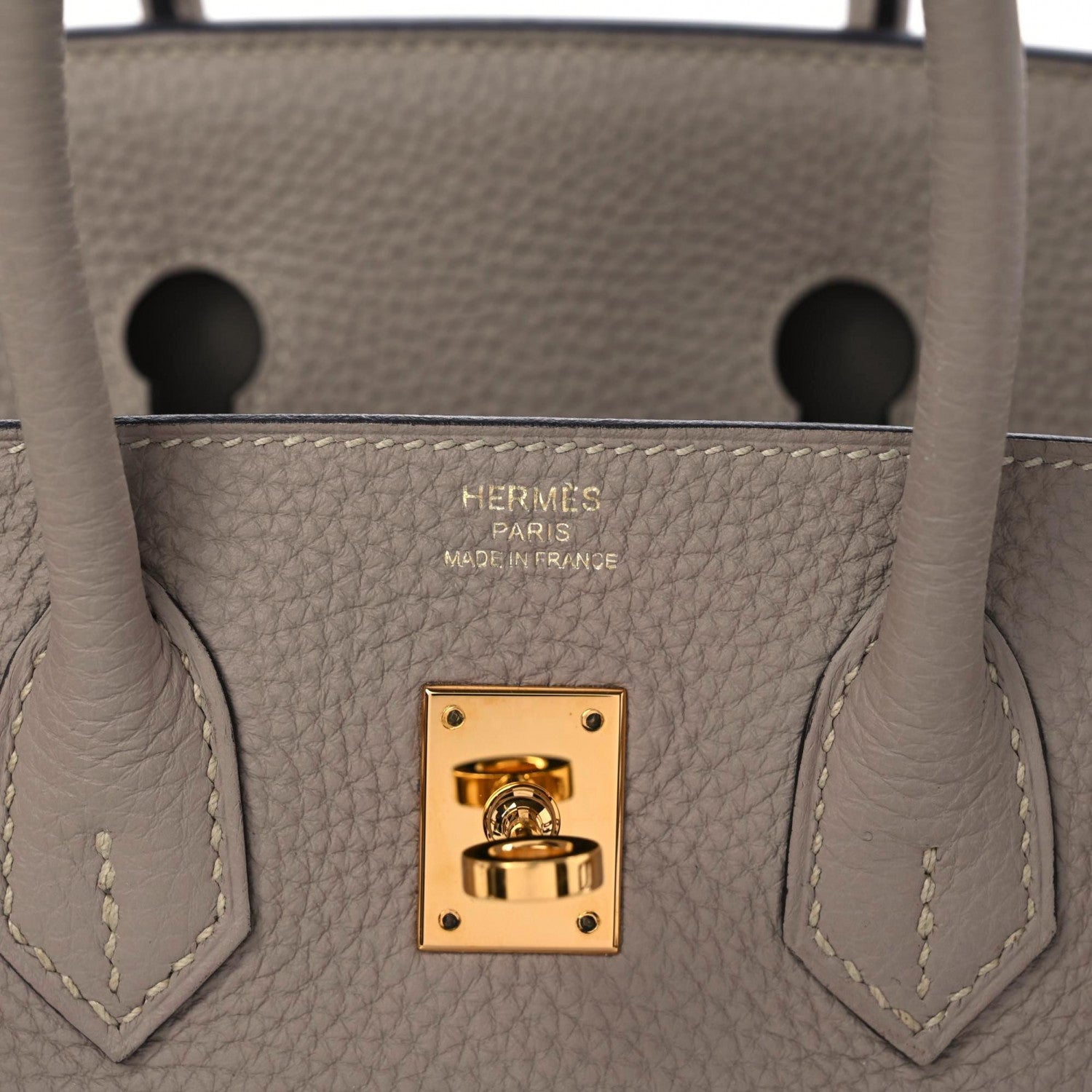 Hermes Togo Birkin 25 Gris Tourterelle 9 of 10