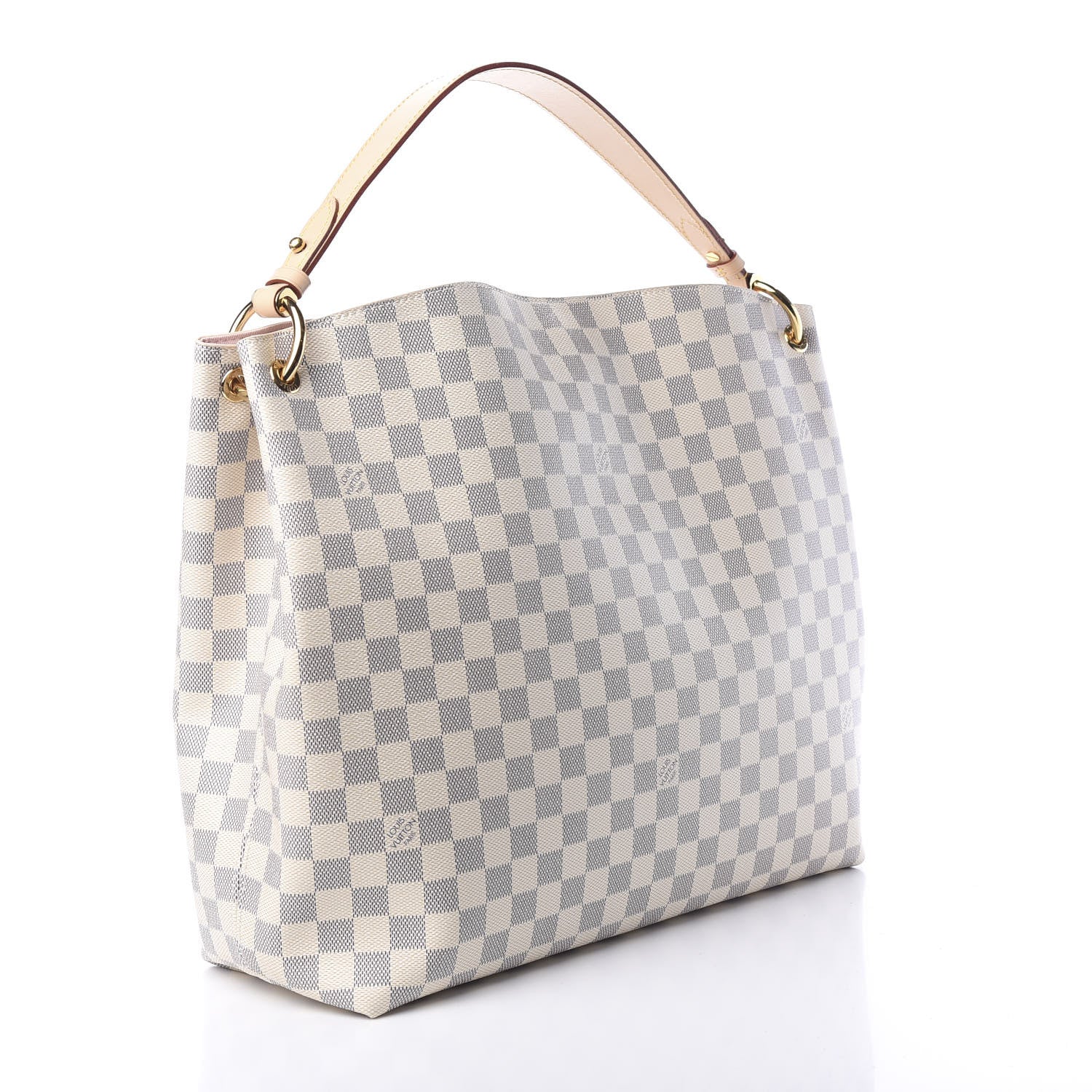 Louis Vuitton Damier Azur Graceful MM Rose Ballerine 2 of 11