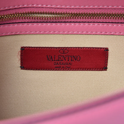 Valentino Garavani Vitello Medium Glam Lock Rockstud Flap Ninphea 6 of 9