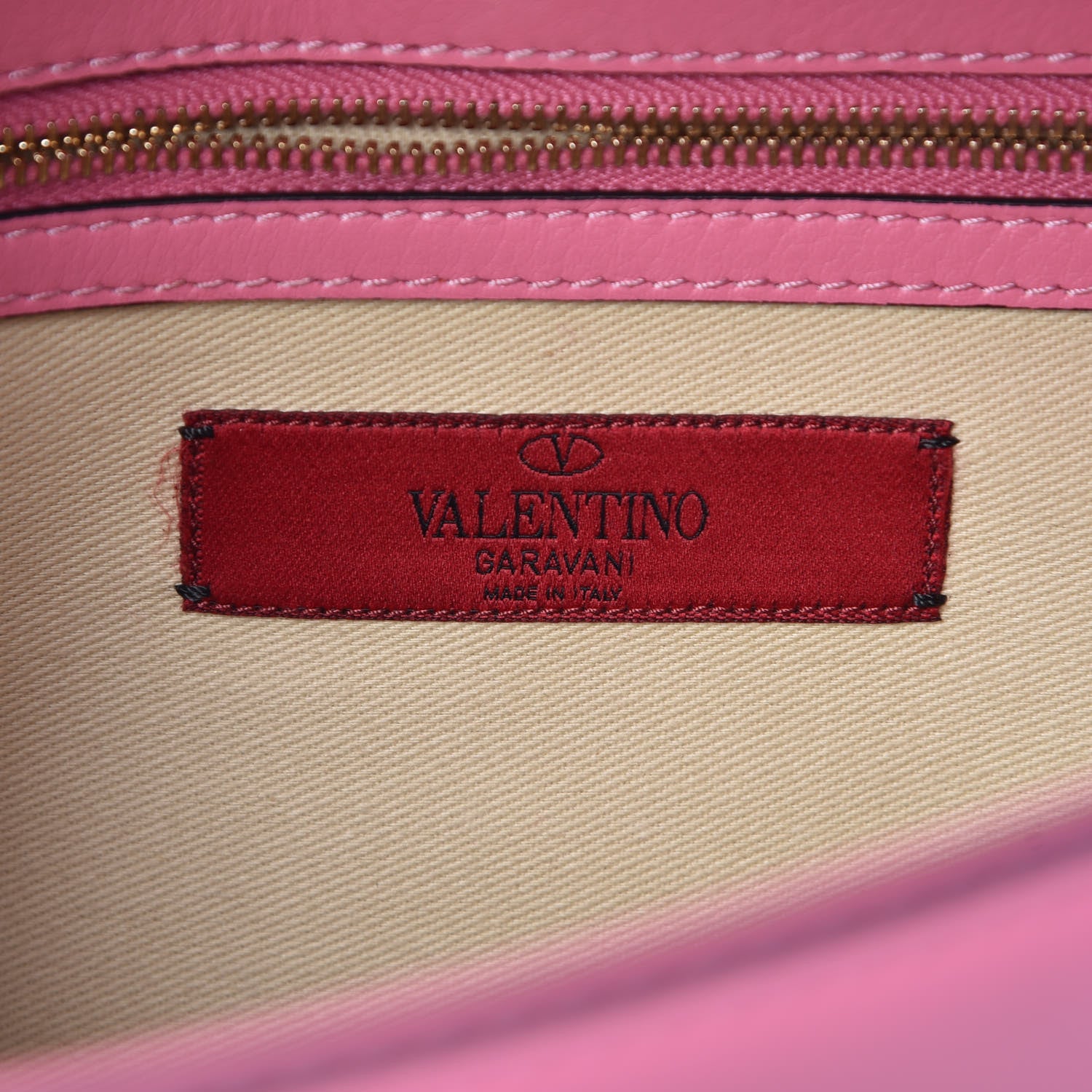 Valentino Garavani Vitello Medium Glam Lock Rockstud Flap Ninphea 6 of 9