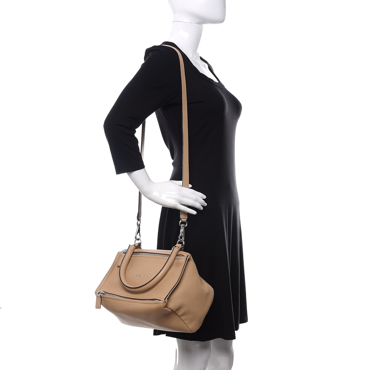Givenchy Sugar Goatskin Small Pandora Camel 2 of 13