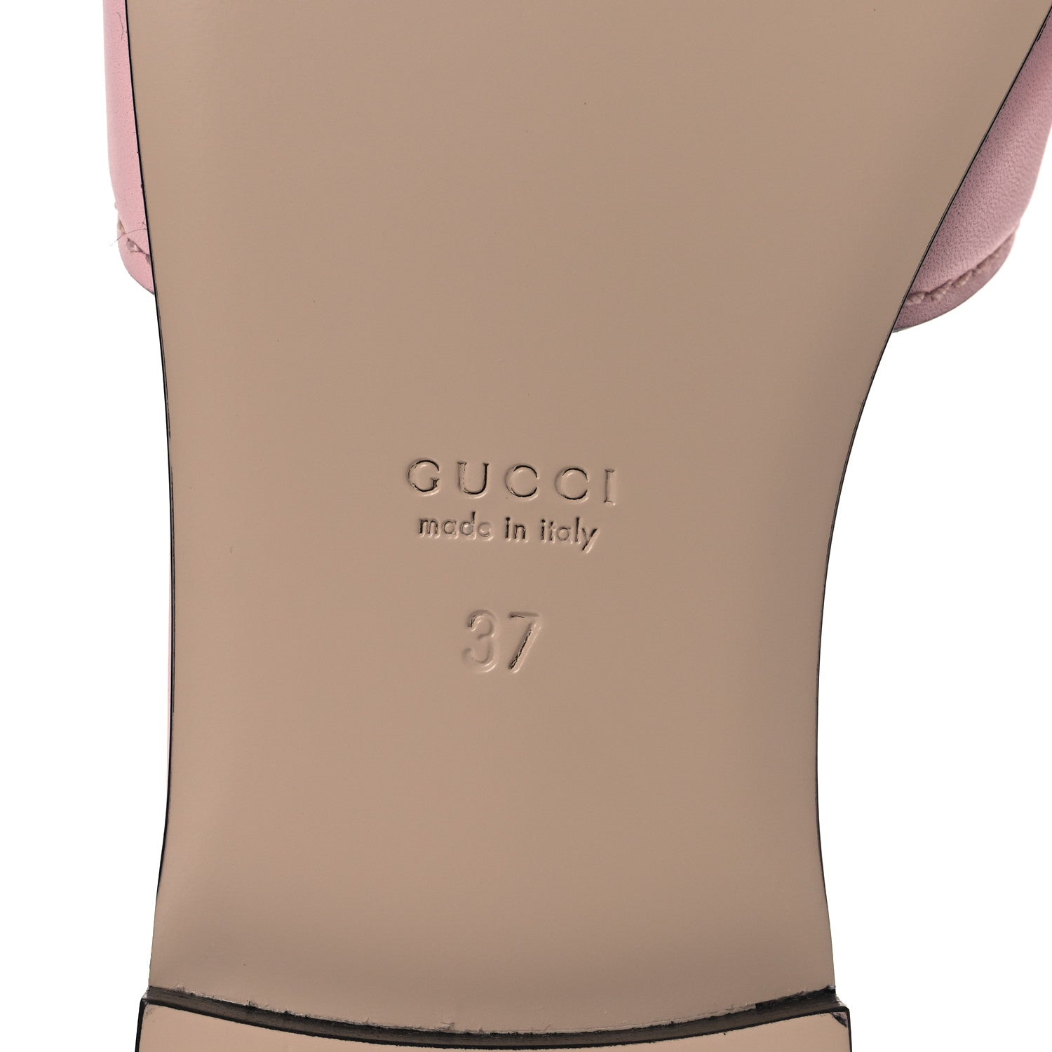 Gucci Cosmos Softy Calfskin Interlocking G Cut Out Slide Sandals 37 Candy Cotton 8 of 13