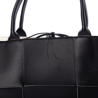 Bottega Veneta Nappa Maxi Intrecciato Arco Tote Black White 13 of 14