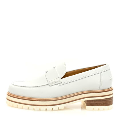 Hermes Calfskin Ivy Loafer 39.5 White 1 of 8