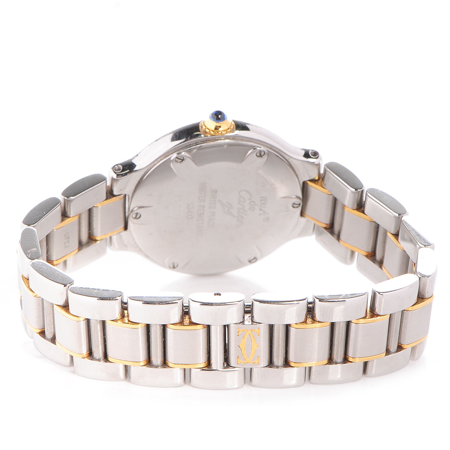 Stainless Steel 18K Yellow Gold 28mm Must De 21 Quartz Watch