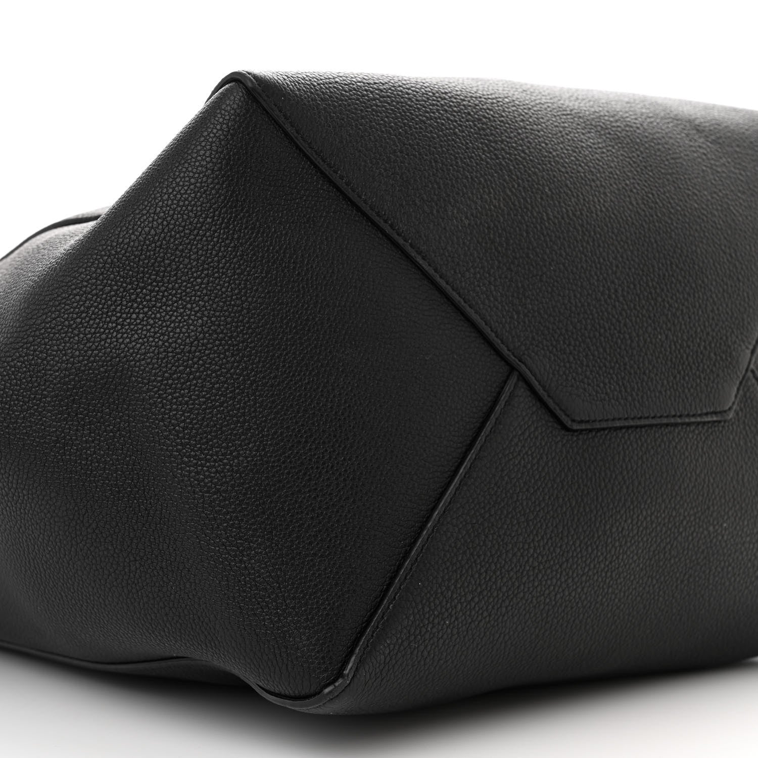 Celine Soft Grained Calfskin Medium Belt Cabas Phantom Black 9 of 10