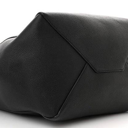 Celine Soft Grained Calfskin Medium Belt Cabas Phantom Black 9 of 10