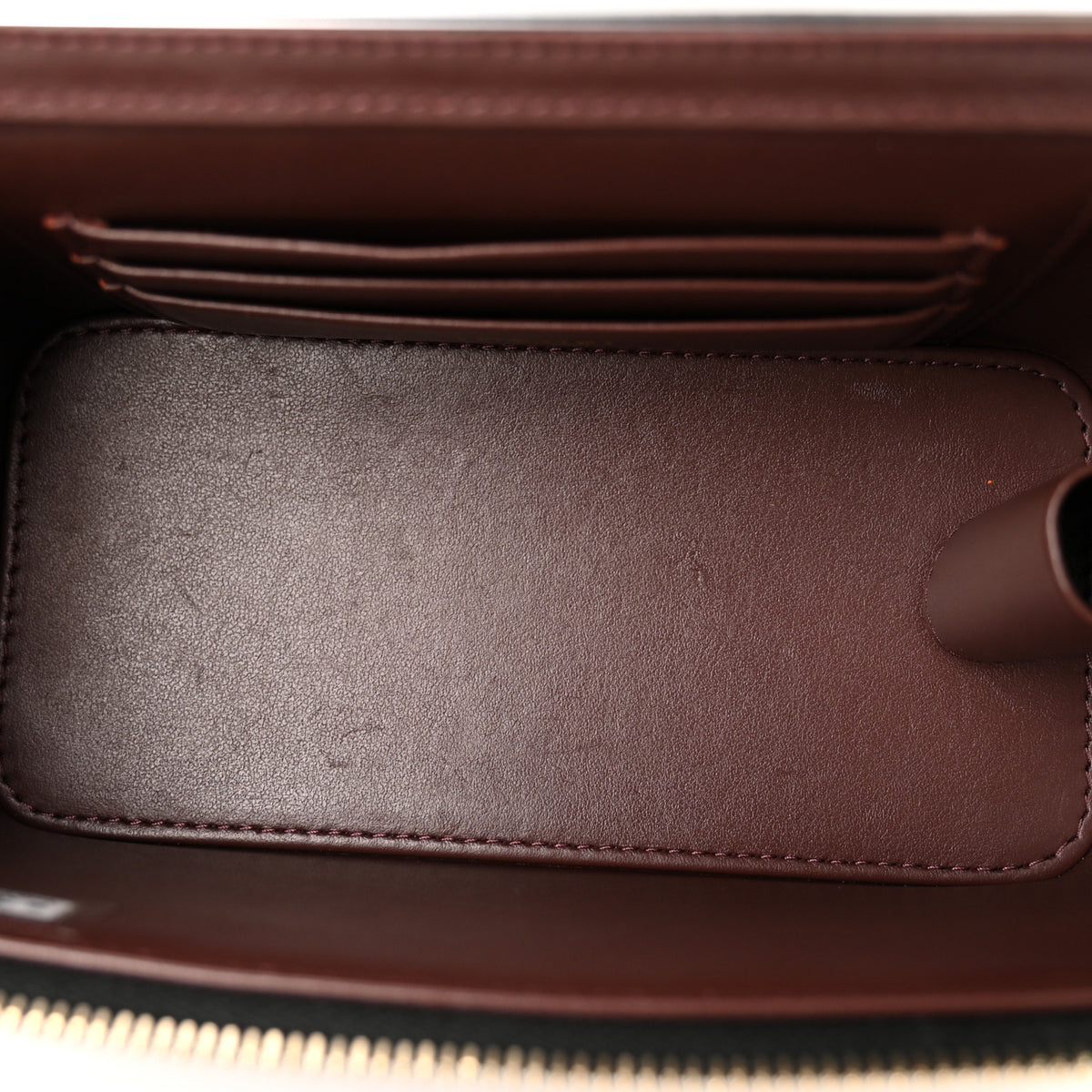 Caviar Quilted Small Vanity Case With Chain Black