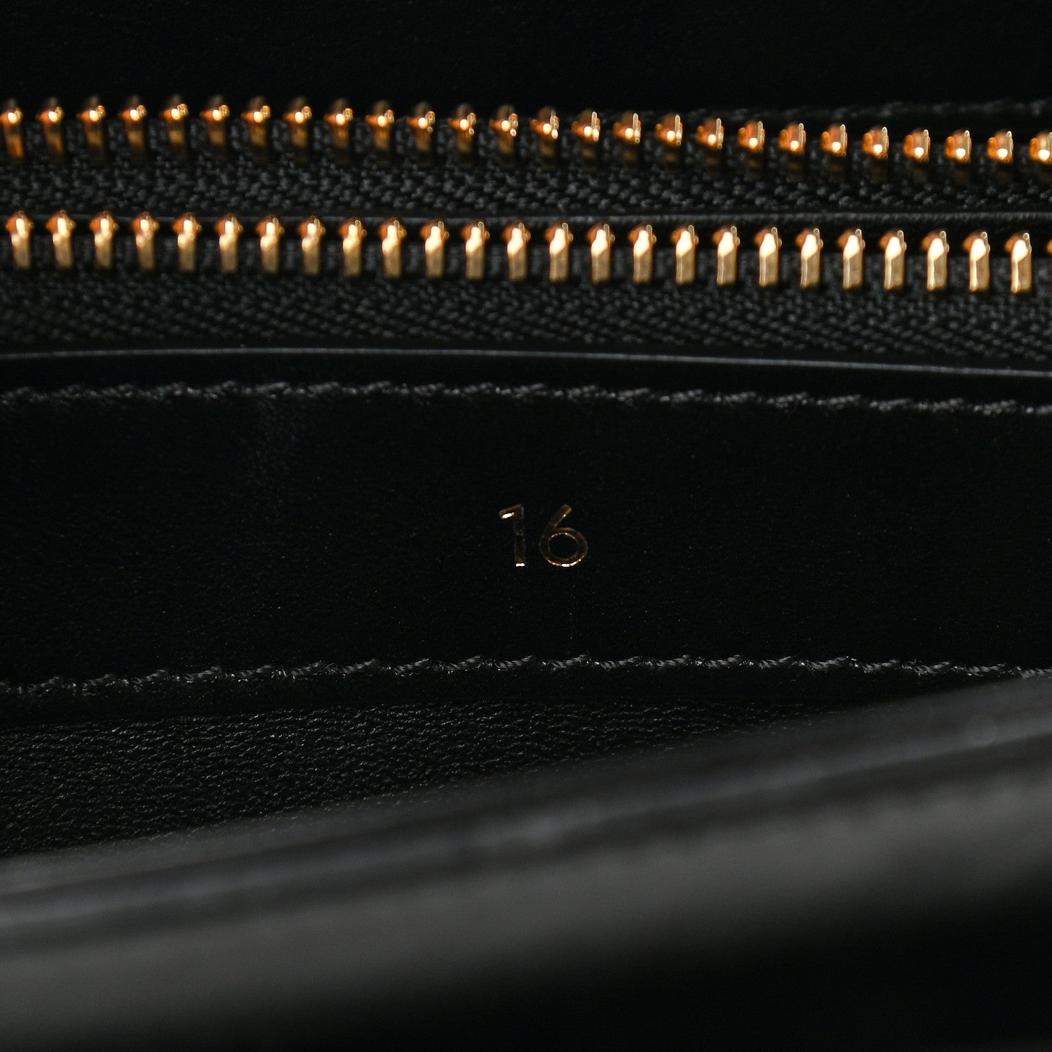 Celine Satinated Calfskin Small 16 Top Handle Bag Black 7 of 9
