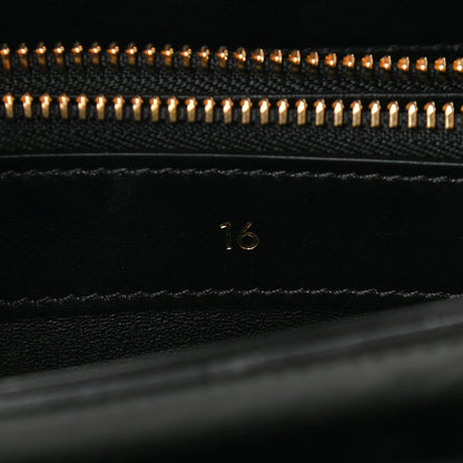 Celine Satinated Calfskin Small 16 Top Handle Bag Black 7 of 9